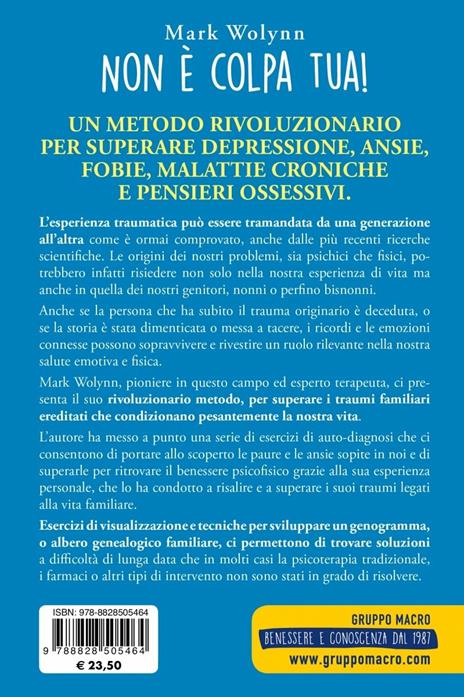 Non è colpa tua! Supera i traumi familiari ereditati che ti rovinano la  vita - Mark Wolynn - Libro - Macro Edizioni - Medicina psicobiologica