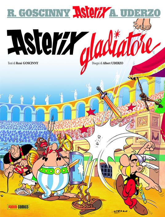 Asterix gladiatore - René Goscinny,Albert Uderzo - copertina