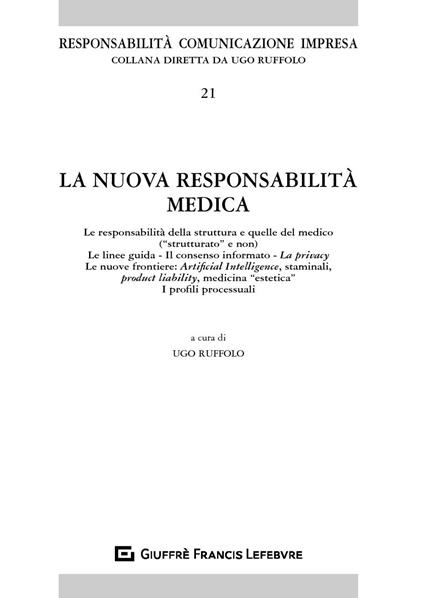 La nuova responsabilità medica - copertina