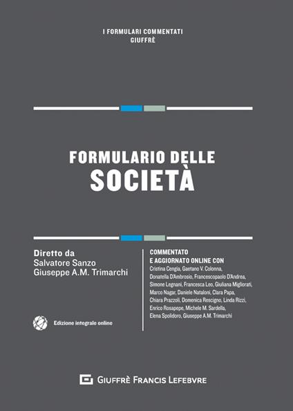 Formulario delle società - Marco Nagar - copertina