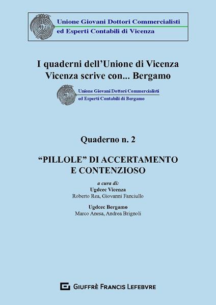 «Pillole» di accertamento e contenzioso - copertina