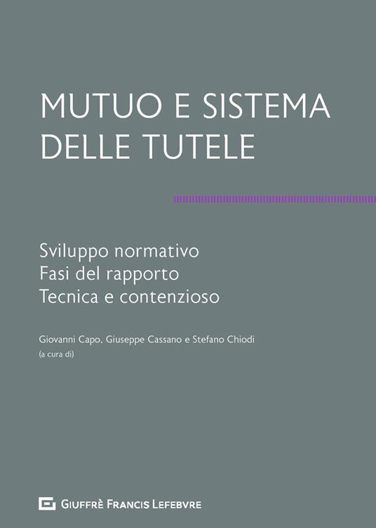 Mutuo e sistema delle tutele. Sviluppo normativo, fasi del rapporto, tecnica e contenzioso - copertina