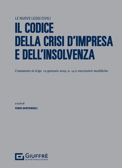 Il codice della crisi d'impresa e dell'insolvenza - copertina