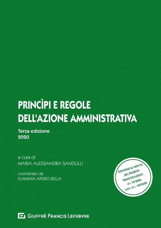 Princìpi e regole dell'azione amministrativa - copertina