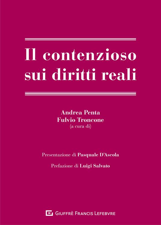 Il contenzioso sui diritti reali - copertina