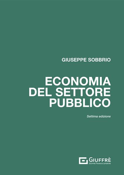 Economia del settore pubblico - Giuseppe Sobbrio - copertina