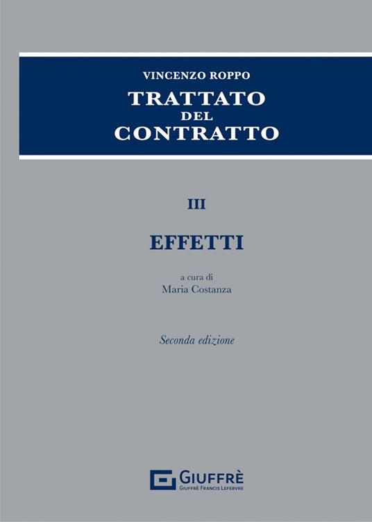 Trattato del contratto - copertina