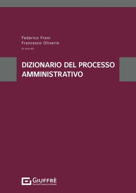Dizionario del processo amministrativo - copertina