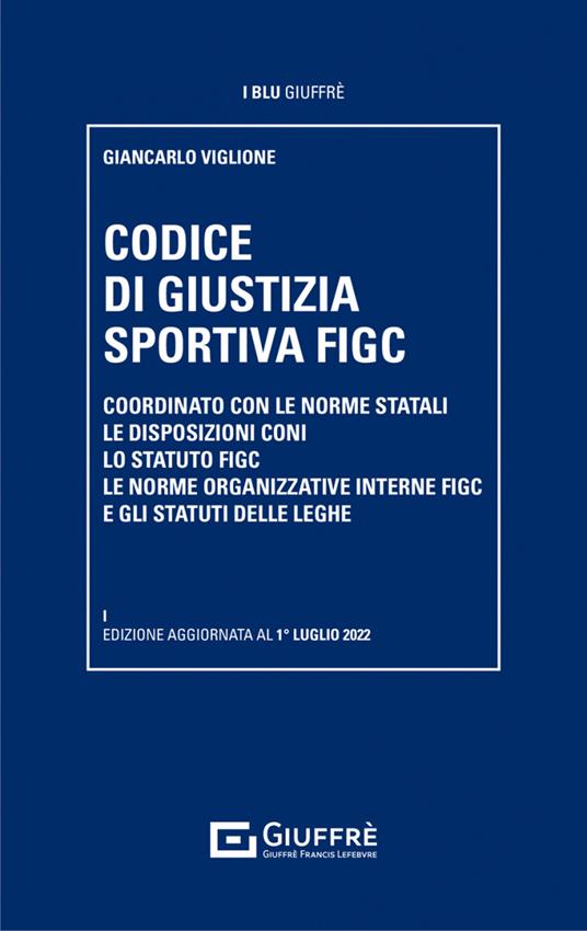 Codice della giustizia sportiva - copertina