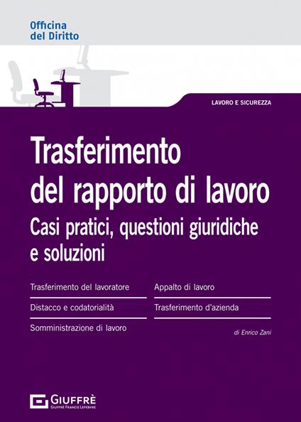 Trasferimento del rapporto di lavoro - Enrico Zani - copertina