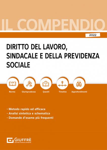 Compendio di diritto del lavoro - copertina