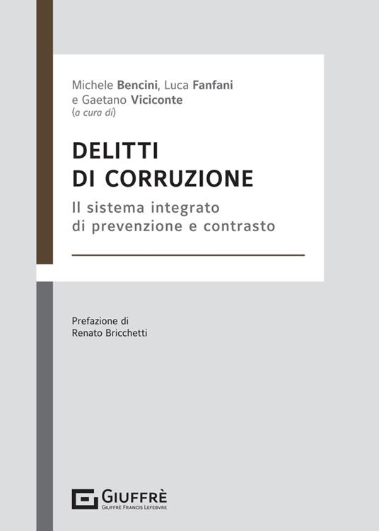 Delitti di corruzione - copertina