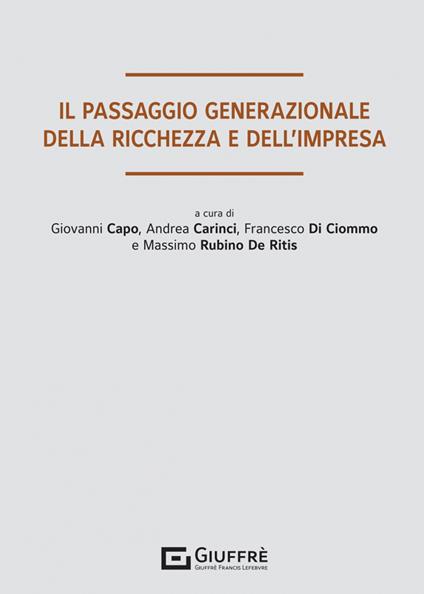 Il passaggio generazionale della ricchezza e dell'impresa - copertina