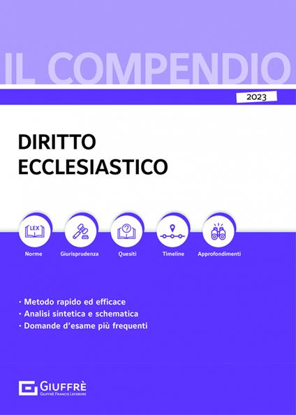 Compendio di diritto ecclesiastico - copertina