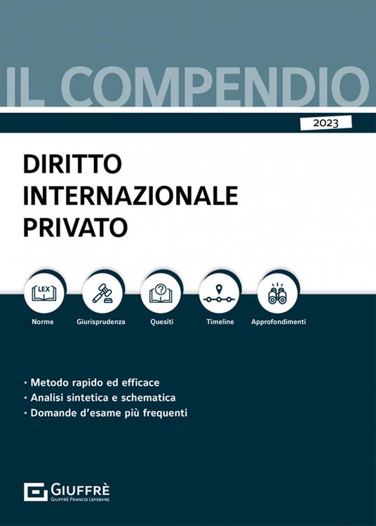 Compendio di diritto internazionale privato - copertina