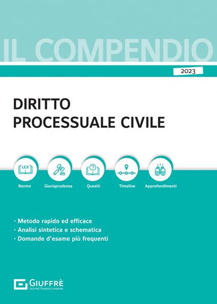 Compendio di diritto processuale civile - Alberto Filippini - copertina