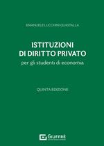 Istituzioni di diritto privato per gli studenti di economia