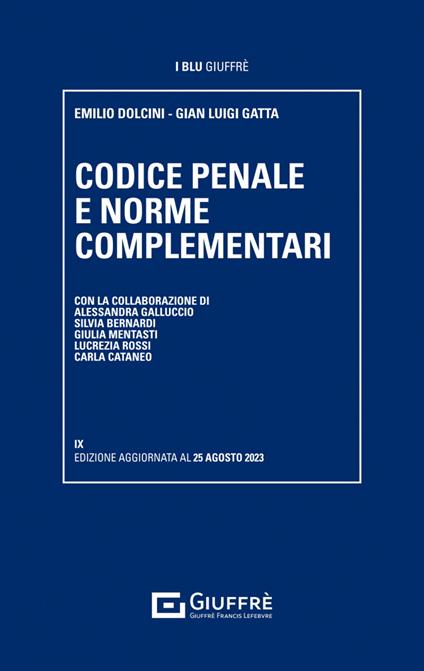 Codice penale e norme complementari - copertina