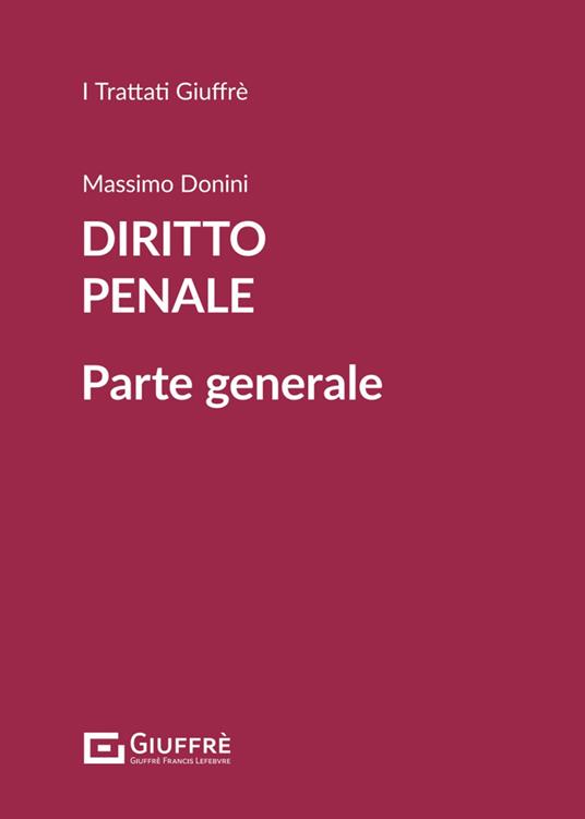 Diritto penale parte generale. Vol. 1 - Massimo Donini - copertina