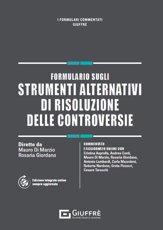 Formulario sugli strumenti alternativi di risoluzione delle controversie - copertina