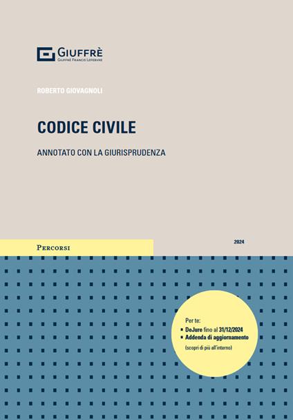 Codice civile. Annotato con la giurisprudenza - Roberto Giovagnoli - copertina