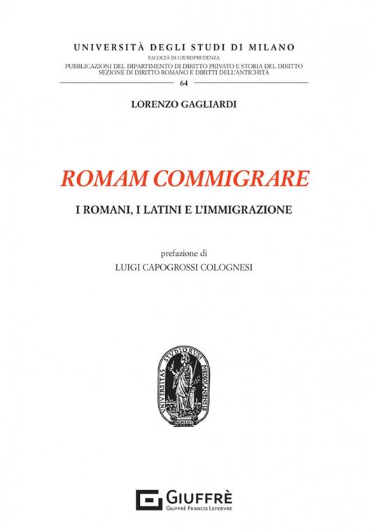 Romam commigrare - Lorenzo Gagliardi - copertina