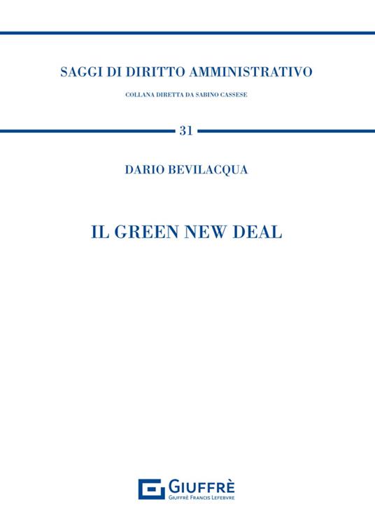 Il Green New Deal - Dario Bevilacqua - copertina