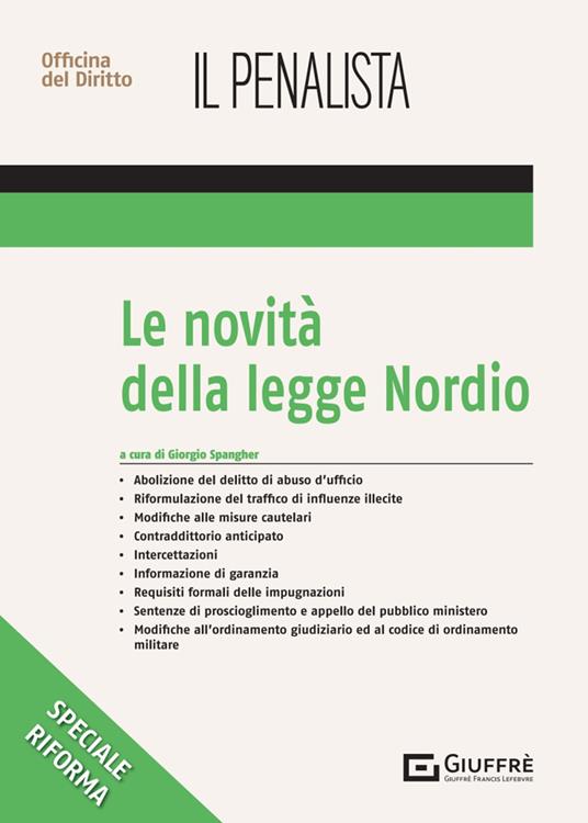 Le novità della legge Nordio - Antonia Antonella Marandola,Demartis Fabrizio - copertina