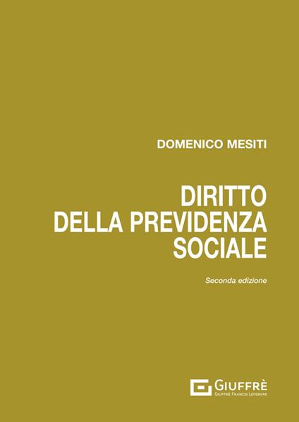 Diritto della previdenza sociale - Domenico Mesiti - copertina