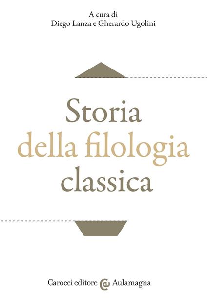 Storia della filologia classica - copertina