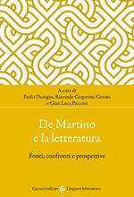 De Martino e la letteratura. Fonti, confronti e prospettive