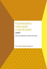 Grammatica valenziale e tipi di testo