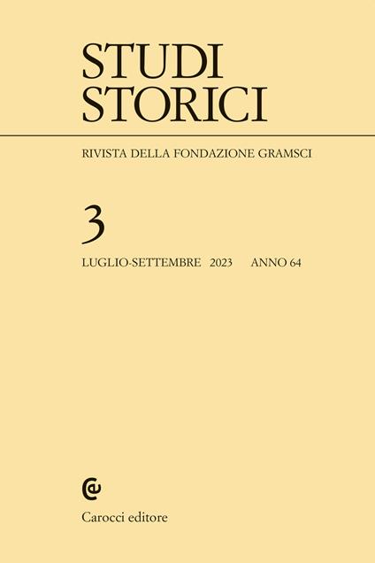 Studi storici (2023). Vol. 3 - copertina