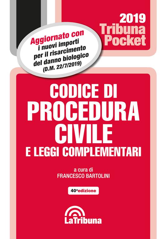 Codice di procedura civile e leggi complementari - copertina