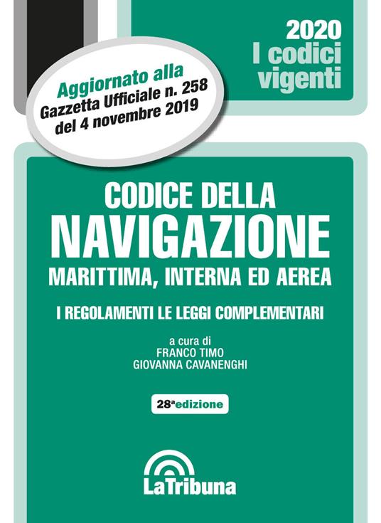 Codice della navigazione marittima, interna ed aerea - copertina