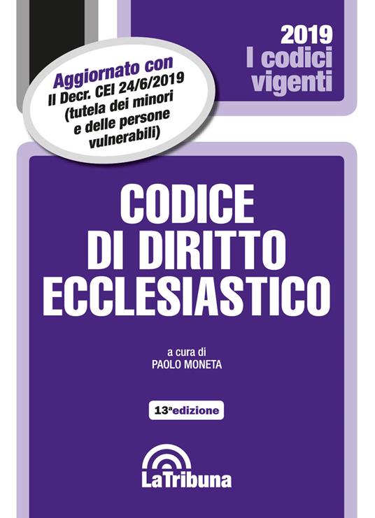 Codice di diritto ecclesiastico - copertina