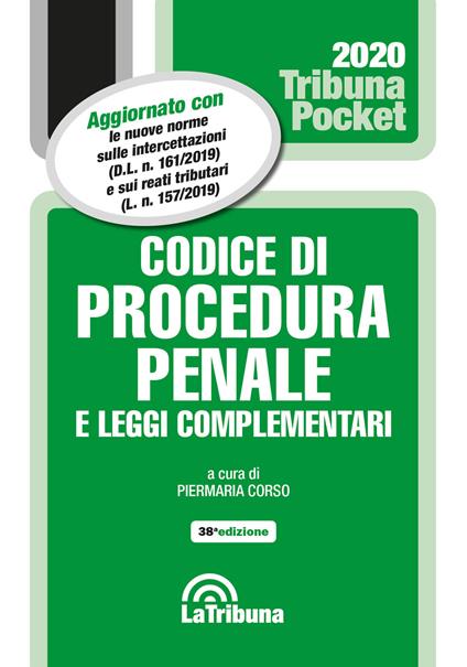 Codice di procedura penale e leggi complementari - copertina