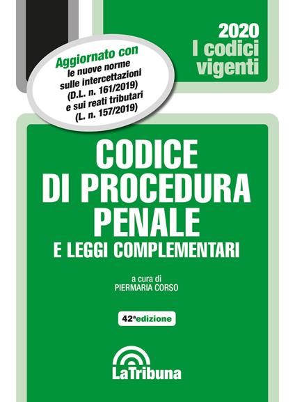 Codice di procedura penale e leggi complementari - copertina