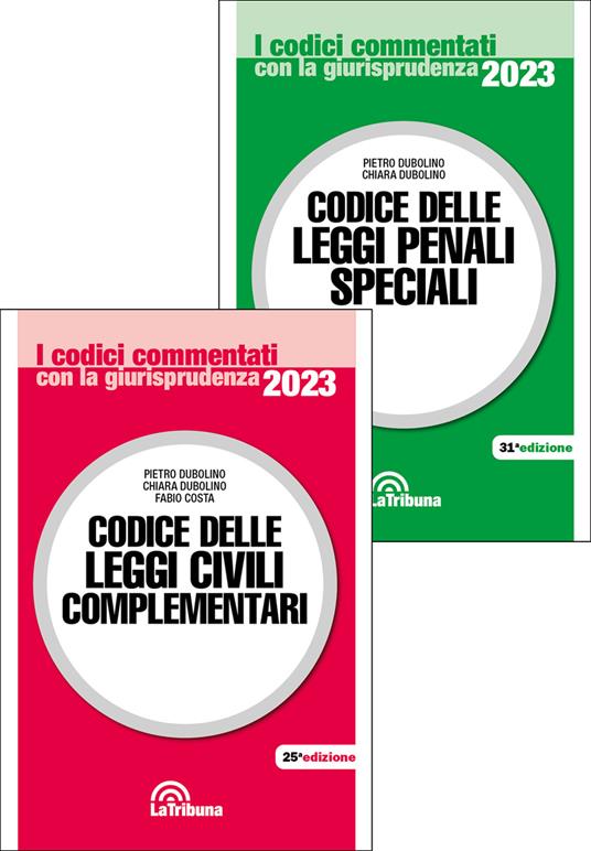 Codice delle leggi civili complementari-Codice delle leggi penali speciali - Pietro Dubolino,Chiara Dubolino,Fabio Costa - copertina