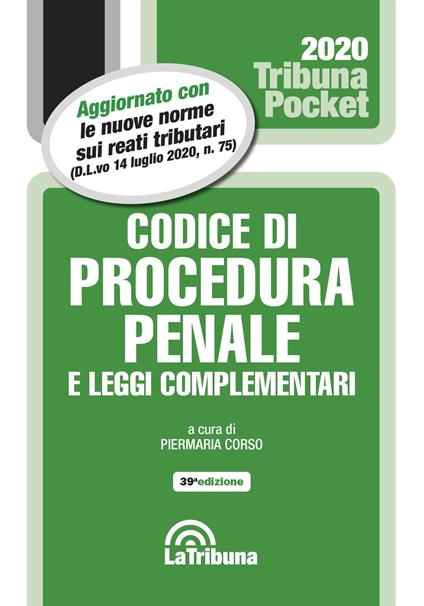 Codice di procedura penale e leggi complementari - copertina