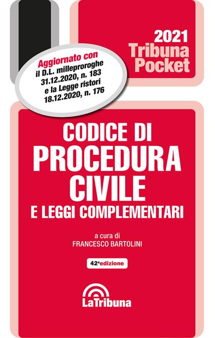 Codice di procedura civile e leggi complementari 2021 - copertina