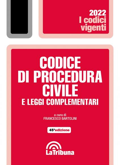 Codice di procedura civile e leggi complementari. Con App Tribunacodici - copertina