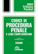 Codice di procedura penale e leggi complementari. Con App Tribunacodici