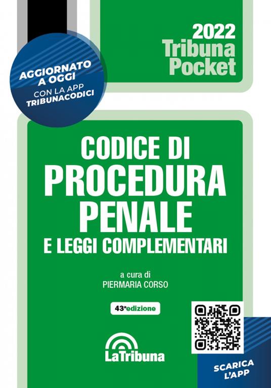 Codice di procedura penale e leggi complementari. Con Contenuto digitale per download: App Tribunacodici - copertina