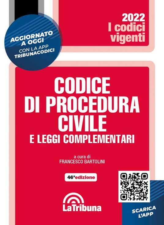 Codice di procedura civile e leggi complementari. Con App Tribunacodici - copertina