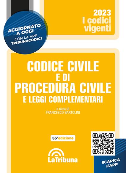 Codice civile e di procedura civile e leggi complementari - copertina