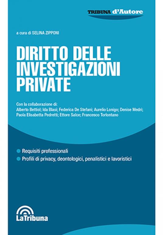 Diritto delle investigazioni private - copertina