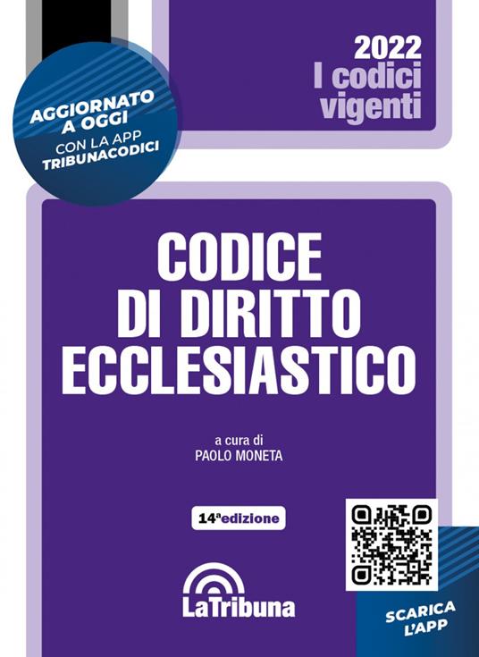 Codice di diritto ecclesiastico - copertina