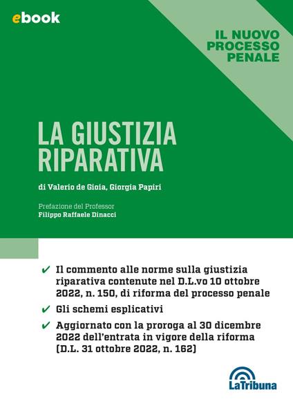 La giustizia riparativa - Valerio De Gioia,Giorgia Papiri - ebook