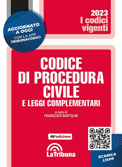 Codice di procedura civile e leggi complementari - copertina